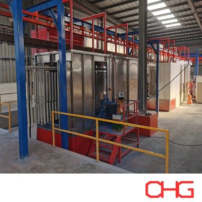 अच्छी कीमत स्वचालित कन्वेयर प्रणाली और विधि प्रकार के साथ अनुकूलित एल्यूमीनियम प्रोफाइल पाउडर कोटिंग उत्पादन लाइन ऑनलाइन