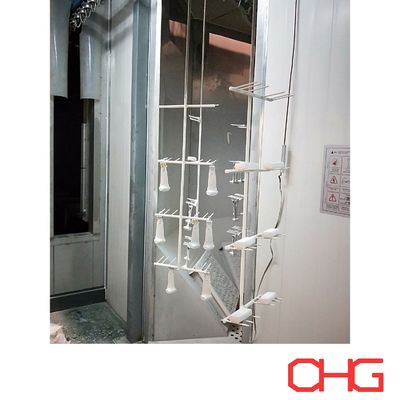 औद्योगिक अनुप्रयोग पेशेवर स्वचालित ग्लास लुब्रिकेंट स्प्रेइंग पेंटिंग लाइन कन्वेयर सिस्टम अनुकूलन के साथ