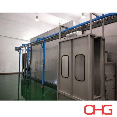 अच्छी कीमत कन्वेयर सिस्टम के साथ अनुकूलित स्वचालित ग्लास स्नेहक स्प्रेइंग पेंटिंग लाइन ऑनलाइन