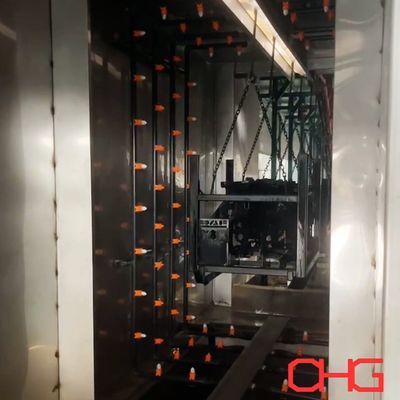 पंखे के आकार का नोजल पाउडर कोटिंग उत्पादन लाइन के लिए अनुकूलित प्रीट्रीटमेंट स्प्रे सिस्टम