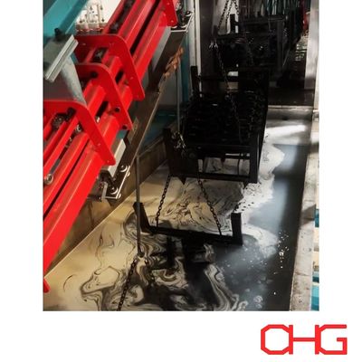 पीएलसी नियंत्रण डुबकी पूर्व उपचार उपकरण पाउडर कोटिंग उत्पादन लाइन के लिए अनुकूलित