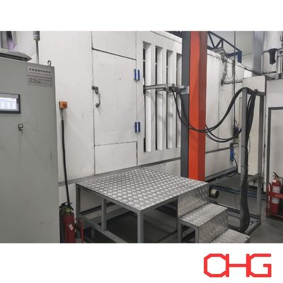 मोनोरेल कन्वेयर सिस्टम और पीएलसी नियंत्रण इकाई के साथ पेशेवर कार घटक पाउडर कोटिंग लाइन