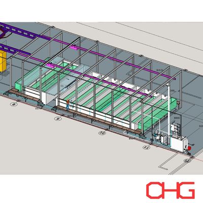 एल्यूमीनियम प्रोफाइल पर सतह तैयारी प्रदान करने वाली डुबकी पूर्व उपचार लाइन