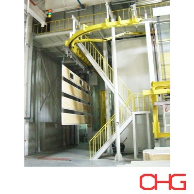 लोहे के विद्युत नियंत्रण कैबिनेट के लिए स्वचालित पाउडर कोटिंग उत्पादन लाइन