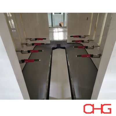 कार्बन स्टील शीट पाउडर कोटिंग लाइन रोबोट पॉलिश और गाइड उपकरण की स्थापना के साथ