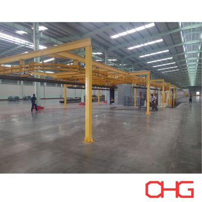 सभी उपकरणों के साथ निर्मित एल्यूमीनियम प्रोफाइल के लिए अनुकूलन पाउडर कोटिंग लाइन