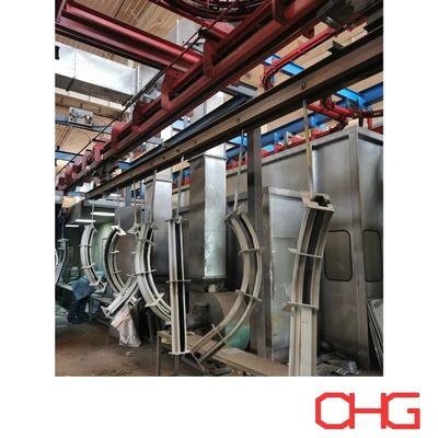 हार्डवेयर छिड़काव उपकरण और पीएलसी नियंत्रण इकाई कन्वेयर ट्रैक के लिए स्वचालित पाउडर कोटिंग सिस्टम