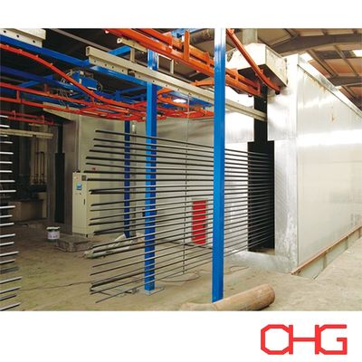 एल्यूमीनियम प्रोफाइल के लिए स्वचालित अनुकूलित पाउडर कोटिंग लाइन उन्नत प्रौद्योगिकी