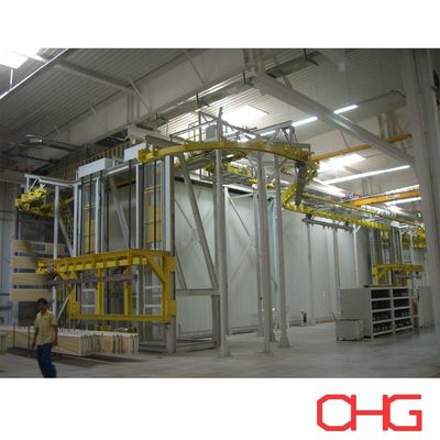 अच्छी कीमत Professional Customized Iron Electric Control Cabinet Powder Coating Line with Lift and Hardware Spraying Equipment ऑनलाइन