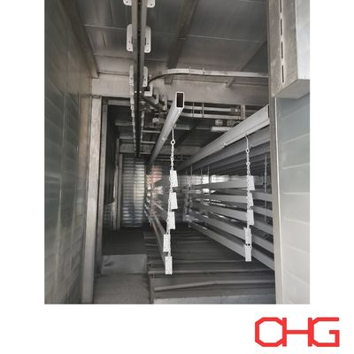 एल्यूमीनियम सब्सट्रेट पर अनुकूलित कन्वेयर सिस्टम पाउडर कोटिंग लाइन के लिए गाइड उपकरण स्थापना और बिक्री के बाद सेवा