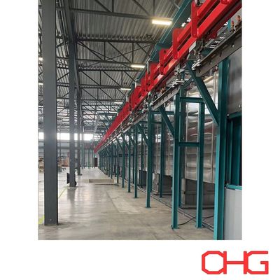 अच्छी कीमत Power and Free Overhead Trolly Conveyor System for Coating Line offers customizable layout ऑनलाइन